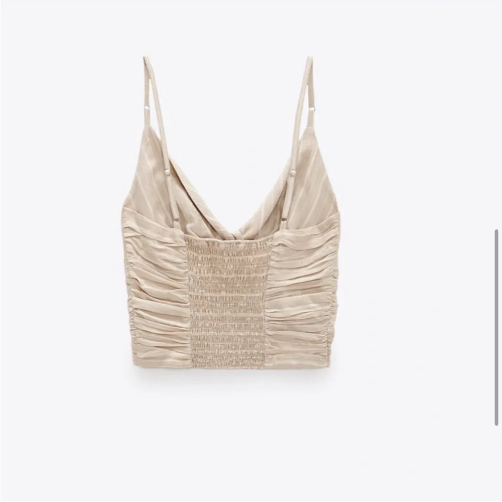 Zara Cream Crop Top